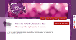Desktop Screenshot of giftchoicesforyou.com