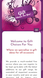 Mobile Screenshot of giftchoicesforyou.com